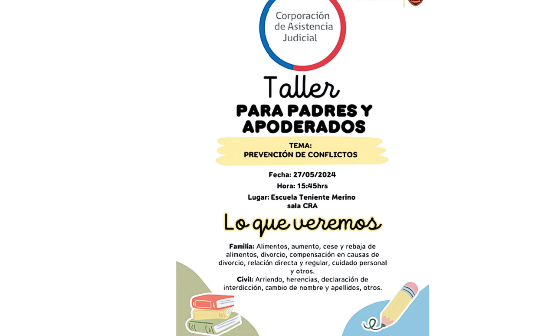 Invitación a Taller de padres y apoderados